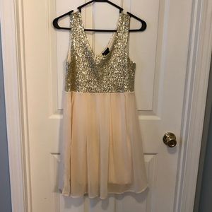 Gold Sequin Dress Size Small